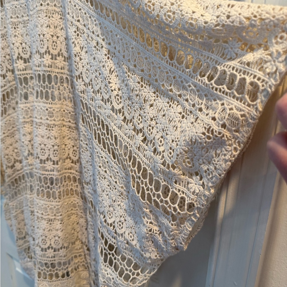 CAbi Women's Cream Lace Swim Cover-Up - Picture 9 of 11